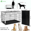 Cage pour chien pliable avec 2 portes verrouillable plateau amovible 122x75x81cm - VOUNOT FR