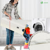 Panier a linge pliable 100L avec sac intérieur cadre bambou et couvercle beige - VOUNOT FR
