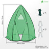 Serre de jardin hivernage dome avec bache PE 160x160x180cm Vert