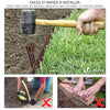 Bordure de jardin PE flexible 20M x 8 CM avec piquets marron