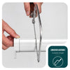 Store moustiquaire pour fenetre enroulable et recoupable en pvc L100 x H160 Blanc
