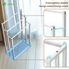 Porte serviettes sur pied autoportant 3 niveaux blanc - VOUNOT FR
