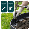 Bordure de jardin PE flexible 10m avec piquets anthracite - VOUNOT FR