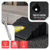 Lot de 2 Rampes de Trottoir en Polypropylene 25x27x13 cm Noir - VOUNOT FR