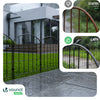 Lot de 25 Clotures de Jardin Decorative en Metal 61x33 cm Noir