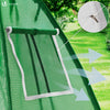 Serre de jardin hivernage dome avec bache PE 160x160x180cm Vert