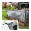 Bâche de Protection en Polyéthylène resistant et impermeable 180g/m² gris et noir 6x8m - VOUNOT FR