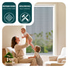 Store moustiquaire pour fenetre enroulable et recoupable en pvc L80 x H130 Blanc
