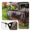 Bâche de Protection en Polyéthylène resistant et impermeable 240g/m² marron 4x8m - VOUNOT FR