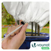 Lot de 3 Housse Hivernage Plante avec Cordon Polypropylème 80g/m² 80x100cm blanc - VOUNOT FR