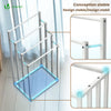 Porte serviettes sur pied autoportant 4 niveaux blanc - VOUNOT FR