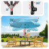 Parasol de jardin 2m avec ancrage sol et sac de transport Turquoise - VOUNOT FR