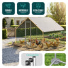 Enclos poulailler en metal galvanise et grillage avec bache PE 300x200x200cm - VOUNOT FR