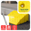 Lot de 2 Rampes de Trottoir en Polypropylene 25x27x13 cm Jaune - VOUNOT FR