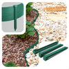 Bordure de jardin PE haute flexible 10M avec piquets vert