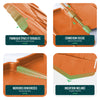 Lot de 175 pcs Bordure de jardin imitation pierre facile a installer 26.7m terracotta - VOUNOT FR
