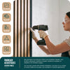 Lot de 4 panneaux acoustiques muraux Tasseaux en bois MDF avec feutre noir 120x60x2.1cm chêne clair