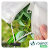 Lot de 3 Housse Hivernage Plante avec Cordon  et zipper Polypropylème 80g/m² 120x180cm blanc - VOUNOT FR