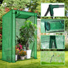 Serre de jardin Serre tomates avec grande porte enroulable bache PE renforcee 135g/m2 100x50x150cm Vert