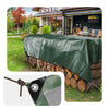 Bâche de Protection en Polyéthylène resistant et impermeable 240g/m² vert et argent 4x8m - VOUNOT FR
