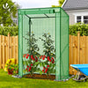 Serre de jardin Serre tomates avec grande porte enroulable bache PE renforcee 135g/m2 100x50x150cm Vert