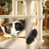 Arbre a chat Grande taille 5 niveaux avec griffoir grattoir 168cm beige - VOUNOT FR