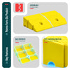 Lot de 2 Rampes de Trottoir en Polypropylene 25x27x11 cm Jaune