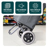 Chariot de courses 2 roues pliable 59L gris - VOUNOT FR