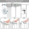 Barriere de Securite porte et escalier 100-108cm blanc pour animaux - VOUNOT FR