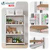 Lot de 2 Etagères de rangement charge lourde robuste à 4 niveaux 80x40x160cm - VOUNOT FR