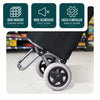 Chariot de courses 2 roues pliable 59L noir - VOUNOT FR