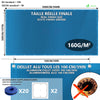 Bache piscine rectangulaire en Polyethylene 160 gr/m2 5x10m Bleue foncé - VOUNOT FR