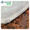 Voile d'Hivernage pour Plantes 30g/m² 2.4x10m avec 10 Piquets Blanc - VOUNOT FR