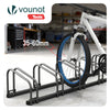 Ratelier range velo acier mural et sol 6 vélos Noir - VOUNOT FR
