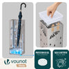 Porte-parapluies Metal avec bac de recuperation eau et 4 Crochets Motif Parapluie 15.5 x 15.5 x 43.5 cm beige - VOUNOT FR