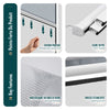 Store moustiquaire pour fenetre enroulable et recoupable en pvc L100 x H160 Blanc