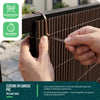 Clôture en canisse PVC 160x500cm imitation osier marron - VOUNOT FR