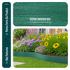 Bordure de jardin PE haute flexible 10M avec piquets vert