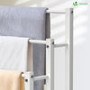 Porte serviettes sur pied autoportant 3 niveaux blanc - VOUNOT FR