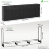 Serre buche 3m avec housse de protection noir