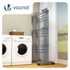 Sechoir a linge etendoir extensible 4 Niveaux 190x64x170cm gris - VOUNOT FR
