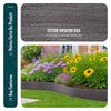 Bordure de jardin PE flexible 10M x 8 CM avec piquets gris