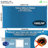 Bache piscine rectangulaire en Polyethylene 160 gr/m2 4x8m Bleue foncé - VOUNOT FR