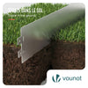 Lot de 35 Bordure de jardin en métal galvanisé flexible 100x13cm - VOUNOT FR