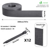 Bordure de jardin PE flexible 20M x 8 CM avec piquets gris