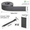 Bordure de jardin PE haute flexible 20M avec piquets gris
