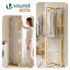 Sechoir a linge vertical tour etendoir pliable 4 niveaux 99x69x175.5 cm style bois blanc - VOUNOT FR