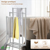 Porte serviettes sur pied autoportant 3 niveaux blanc - VOUNOT FR