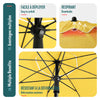 Parasol de jardin 2m avec ancrage sol et sac de transport Jaune - VOUNOT FR