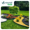 Bordure de jardin plastique flexible 20m avec piquets vert - VOUNOT FR